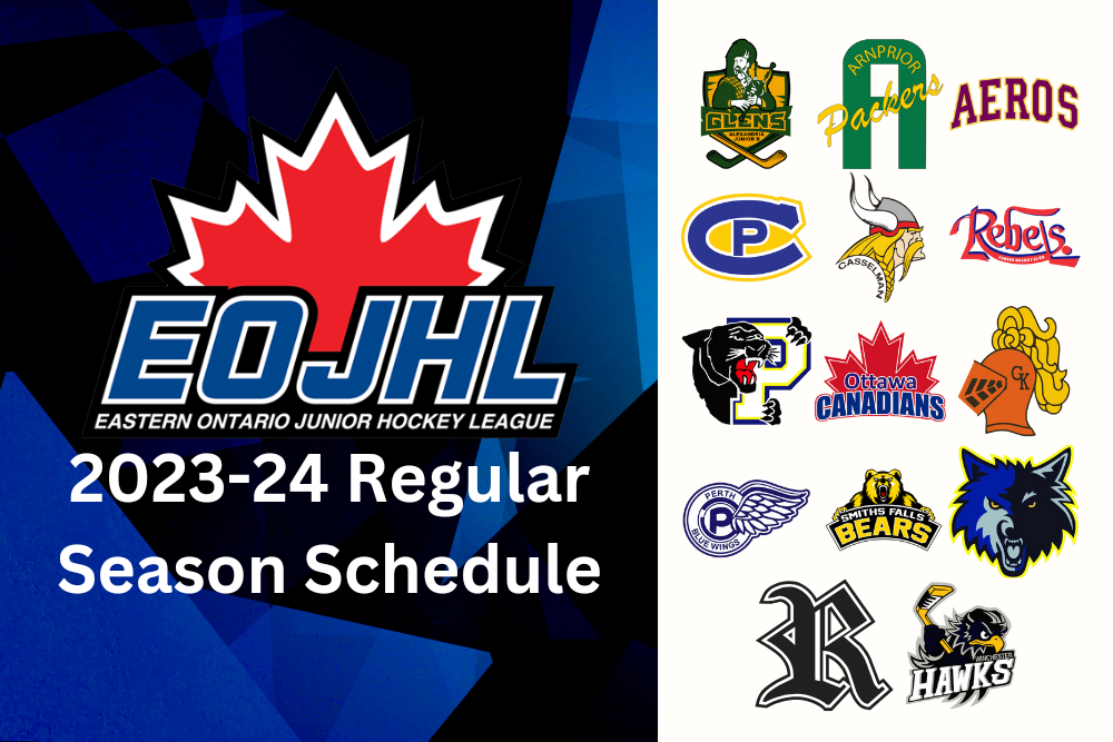 EOJHL releases 2023-24 season schedule | EOJHL - Eastern Ontario Junior ...